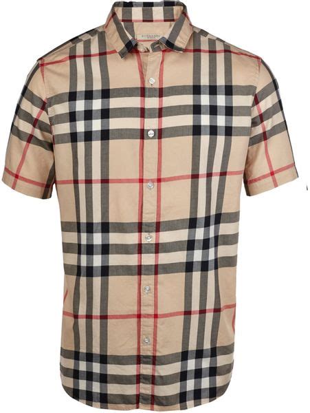 burberry beige plaid shirt|Burberry plaid shirt men's.